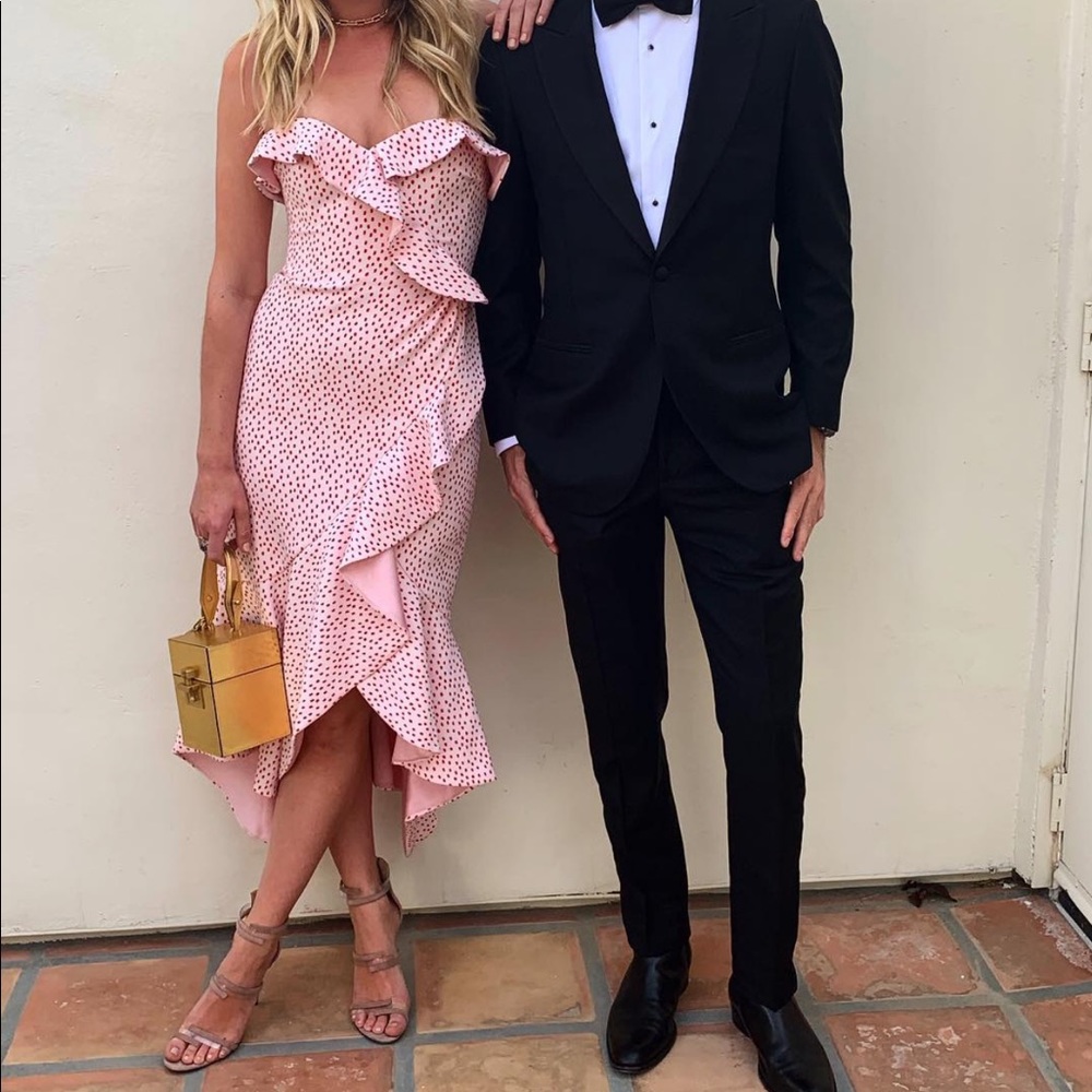 Jonathan Simkhai Pink Polka Dot Dress